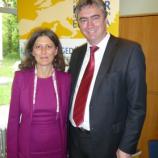 Zsuzsa Breier, direktorica Društva za razvoj kulture dialoga v razširjeni Evropi in dr. Milan Zver Zsuzsa Breier, direktorica Društva za razvoj kulture dialoga v razširjeni Evropi in dr. Milan Zver